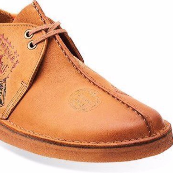 clarks desert trek tan leather